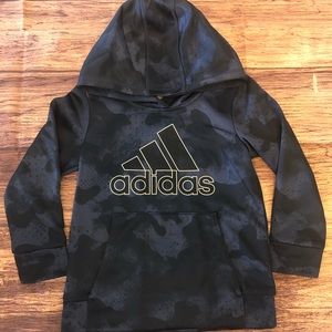 Adidas Kids Navy and Black Hoodie Sweatshirt